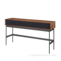 Design moderno Tavolo da console del corridoio rettangolare in legno